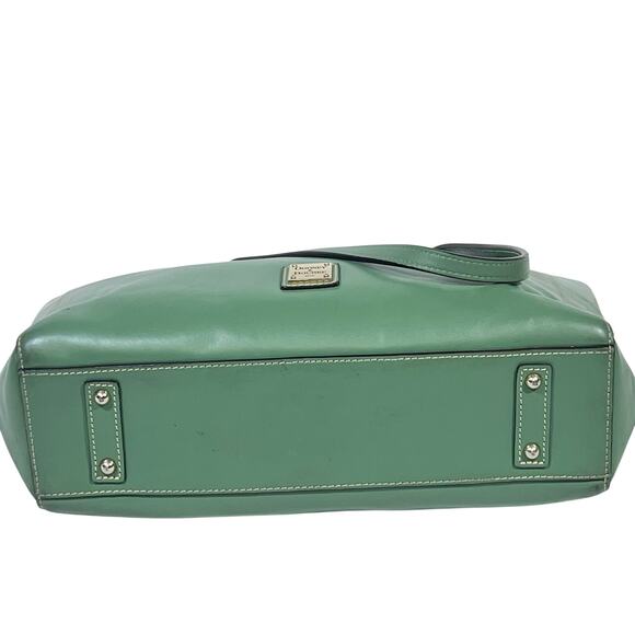 Dooney & Bourke Ashton Shoulder Tote Bag Large Ivy Green Smooth Leather Gold - Picture 4 of 16